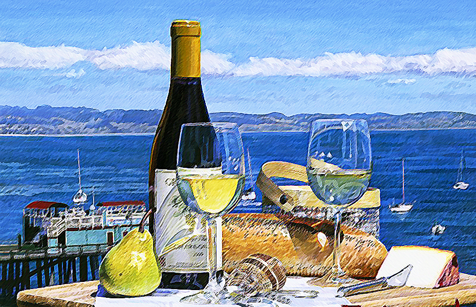 Фрукты и бутылка. Натюрморт - Генделева (2015)_0.jpg